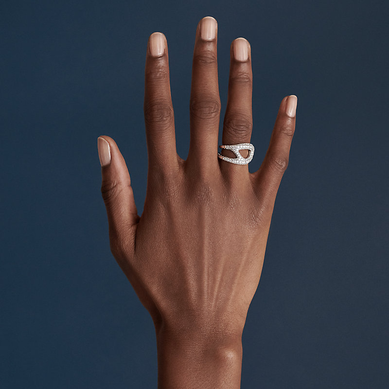 【綺麗♪】Hermes Chaine d'ancre Punk Ring PM Chaine d'ancre Punk ring, small model | Hermès USA